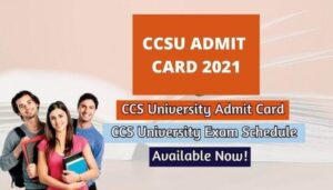 CCSU Admit Card 2021